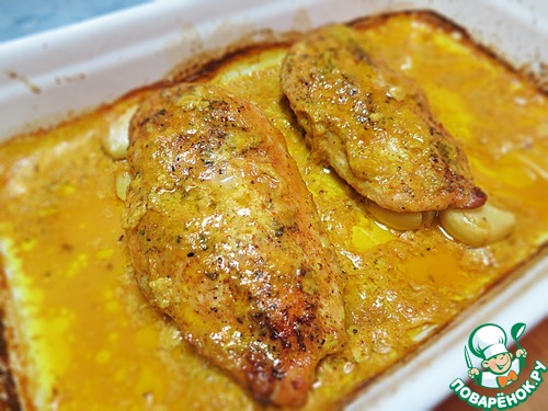 Сочное куриное филе, запеченное в молочном соусе – кулинарный рецепт