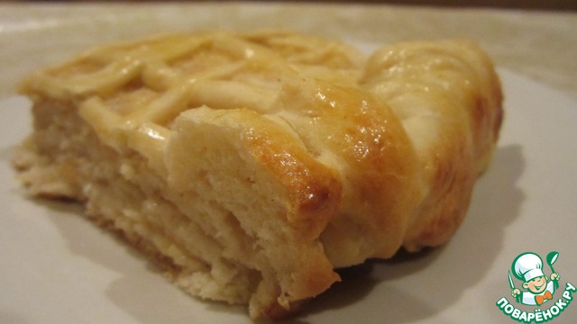 Духовой пирог с яблочно-сливочной начинкой
