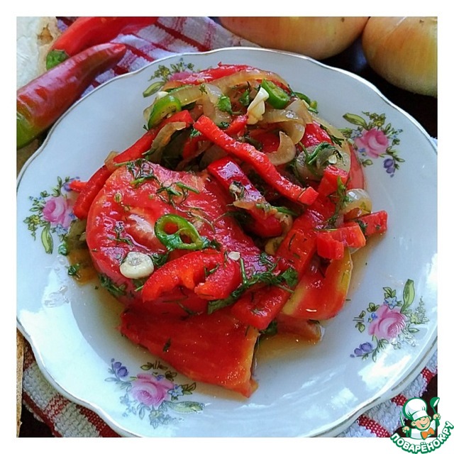 Маринованные помидоры дольками 
