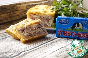 Рецепт: Паштет мясной слоеный в тесте