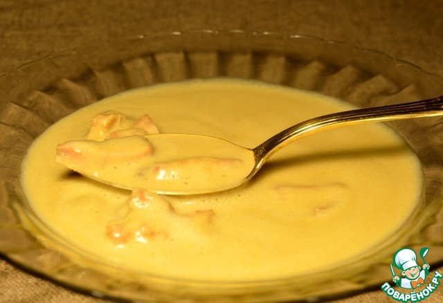 Тыквенный суп-пюре с печёной курицей