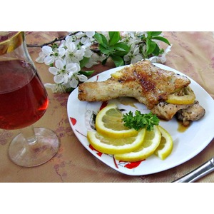 Cosce di pollo con il limone/   