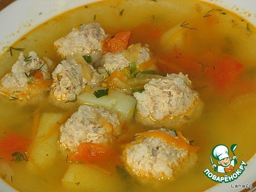 Суп с фрикадельками рецепт пошагово с фото с картошкой и рисом рецепт с фото