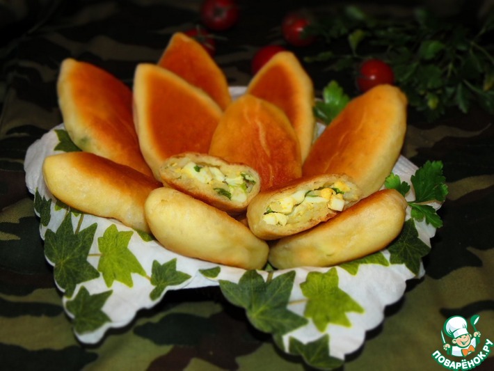 Пирог с яйцом и зеленым луком, пошаговый рецепт с фото на ккал