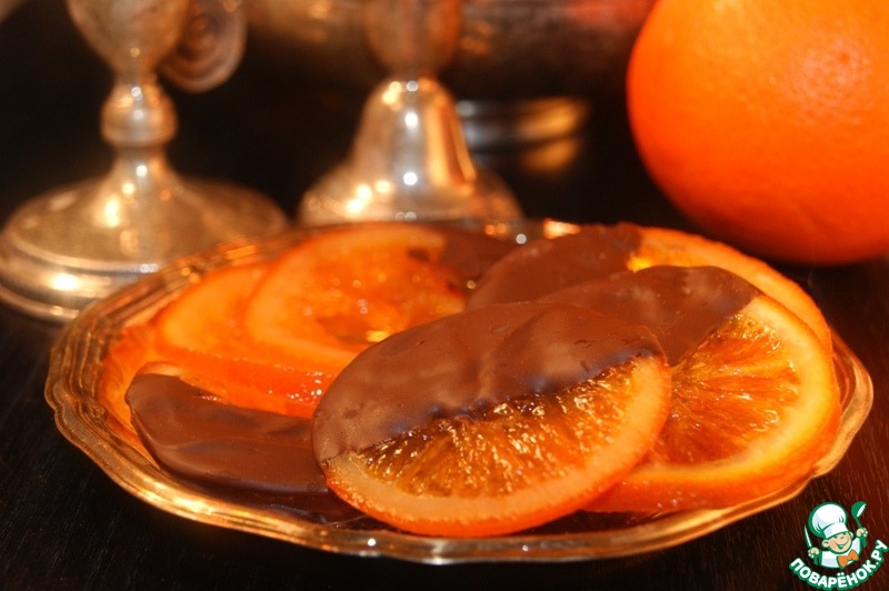 Апельсины в шоколаде (десерт)