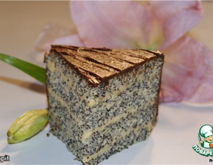 Маковый торт с заварным кремом, пошаговый рецепт на ккал, фото, ингредиенты - michsenkoea