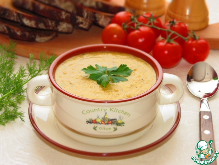 Суп с зелёной чечевицей и грибами - рецепт автора Анастасия Юсупова