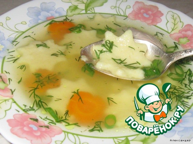 Молочный суп с клёцками - рецепт с фото