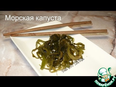 Салат из крабовых палочек с морской капустой