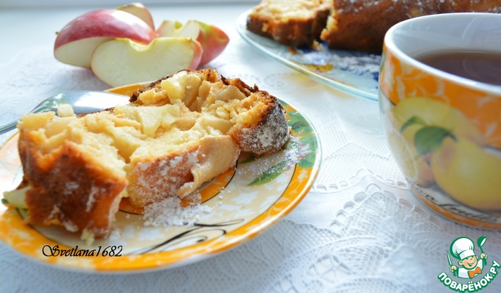 Кекс с яблоками в духовке рецепты быстро и вкусно с фото