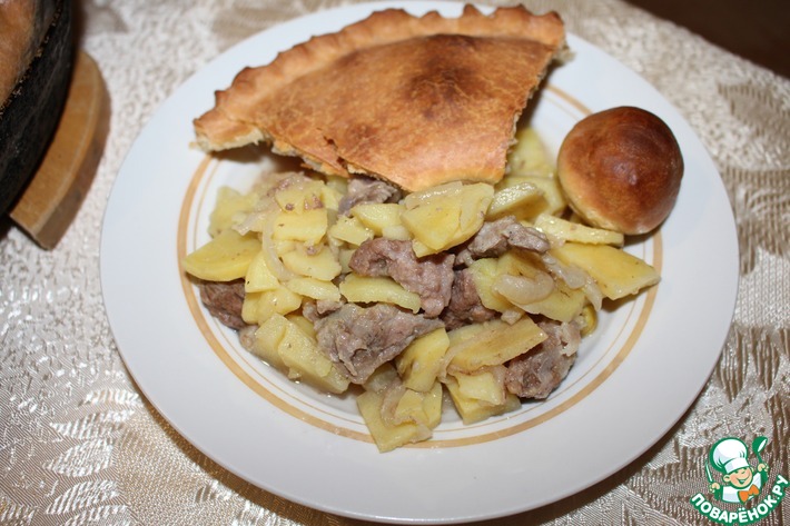 Бэлеш рецепт с мясом и картошкой в духовке фото