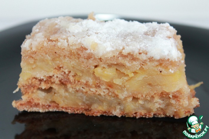 Сочный яблочно-манный пирог – кулинарный рецепт