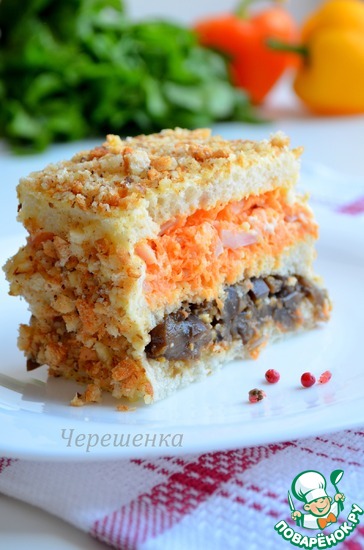 Торт из морковки и баклажанов