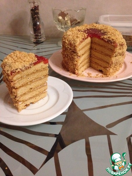 Торт Рыжик в мультиварке — пошаговый рецепт | GOTOVIM