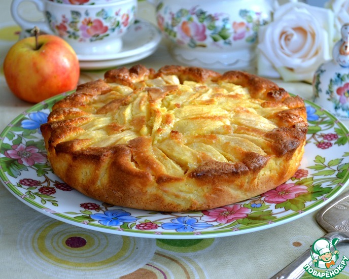 Пирог с яблоками в духовке: рецептов с фото