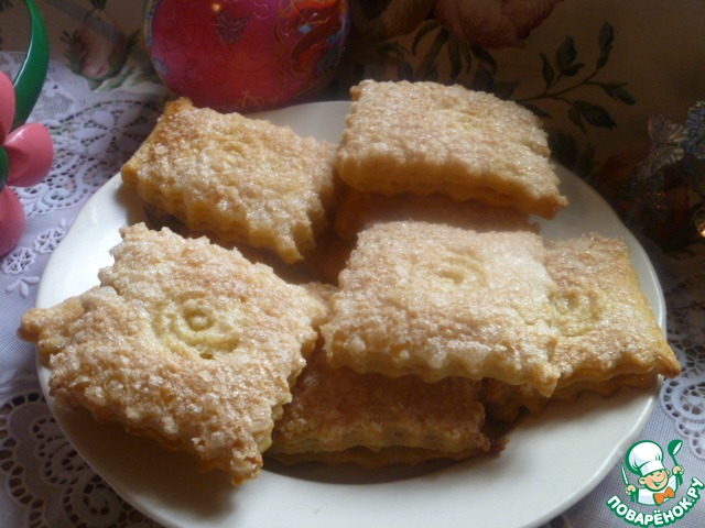 Слоеное печенье с сахаром рецепт с фото