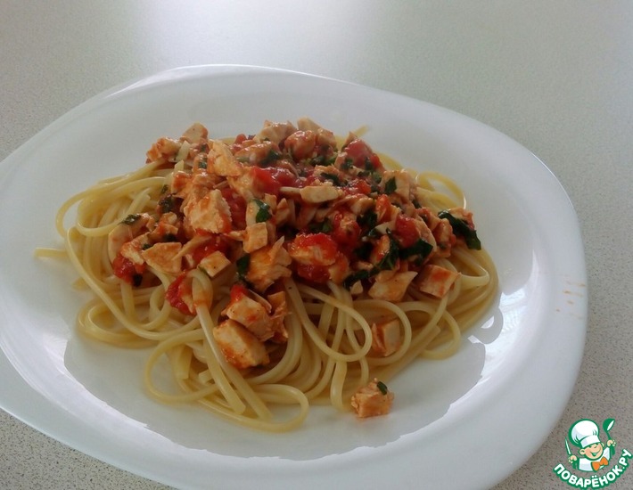 Спагетти в помидорном соусе с базиликом — рецепт с фото пошагово