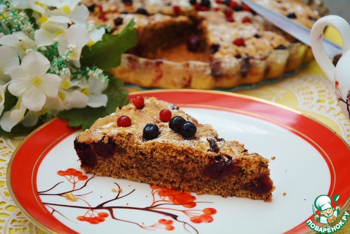 Монастырская кухня пирог перевертыш с вишней