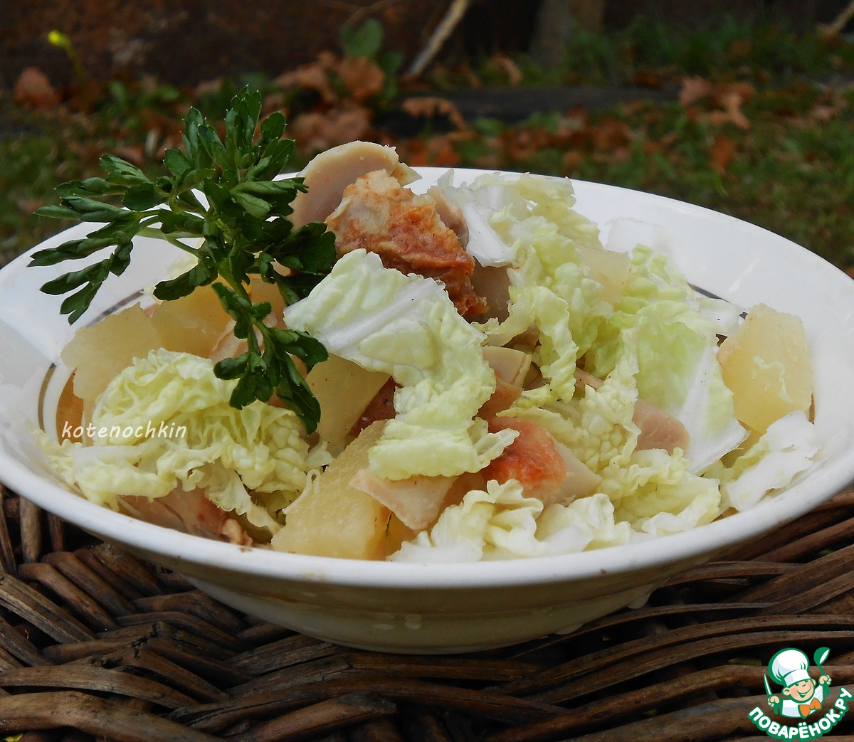 Салат с китайской капустой, курицей и ананасами: Альбом «ФОТО вне темы»:  Альбомы