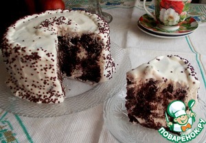 Шоколадно-сливочный торт для Ксюшеньки Сливки