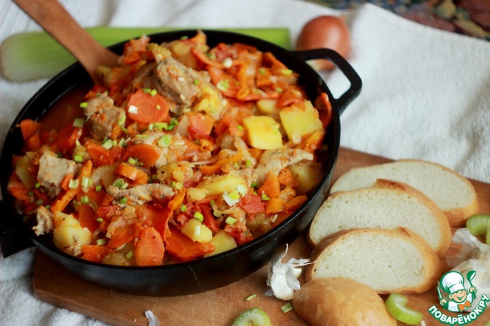 Овощное рагу с говядиной — рецепт с фото пошагово