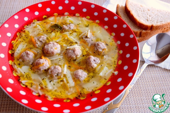 Суп с фрикадельками самый вкусный рецепт с фото пошагово с картофелем и вермишелью для детей