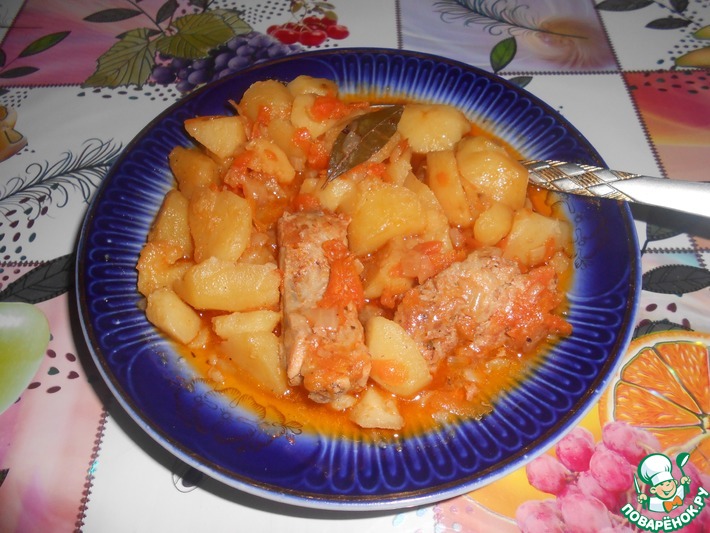 Рёбрышки с картофелем и розмарином - Пошаговый рецепт с фото. Вторые блюда. Блюда из мяса