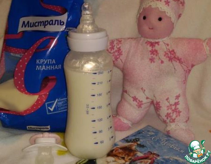 Манная каша на молоке для Малышей