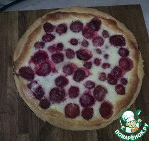 Открытый пирог с замороженными ягодами: ингредиенты