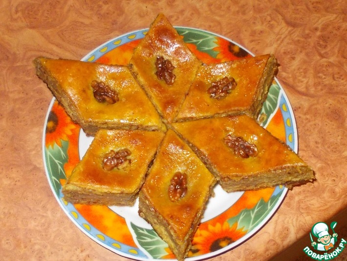 Бакинская пахлава пошаговый рецепт с фото