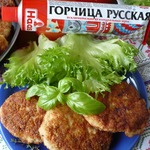 Горчичные куриные котлеты