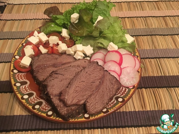 Запеченная говяжья грудинка с овощами - рецепт от Гранд кулинара