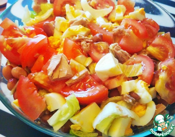 Салат из красной фасоли рецепт с фото очень вкусный простой рецепт
