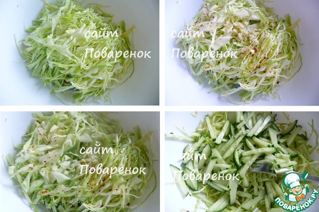 Салат из свежей капусты и огурца - пошаговый рецепт с фото на ремонты-бмв.рф