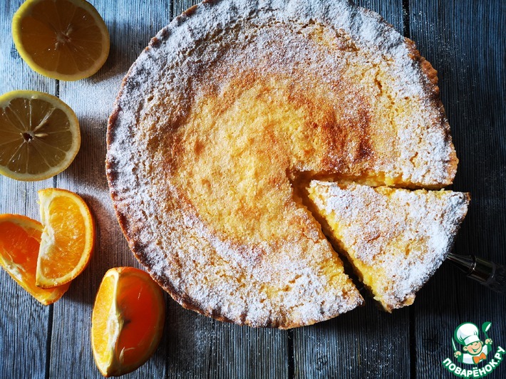 Пирог с лимонно-апельсиновой начинкой
