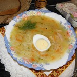 Куриный суп с пшеном и вермишелью