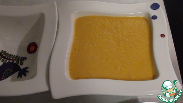 Овощной суп-пюре с горохом нут