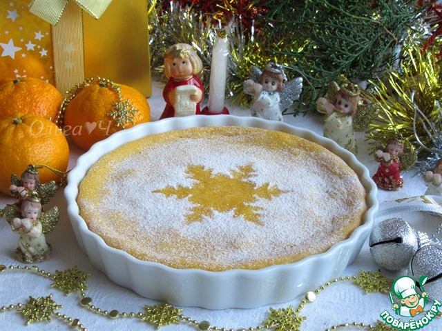 Рождественский мандариновый пирог