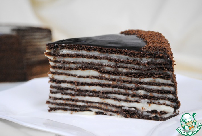Шоколадный торт из наливных коржей – кулинарный рецепт