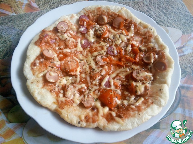 Пицца на сковороде. Итальянская кухня