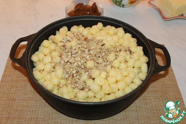 Торт из кукурузных палочек с орехами и сгущенкой — рецепт с пошаговыми фото и видео