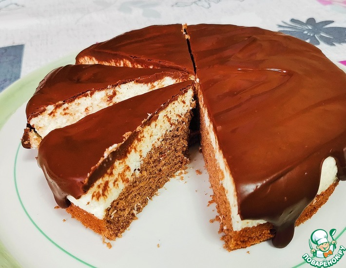 Шоколадный бисквит брауни для торта