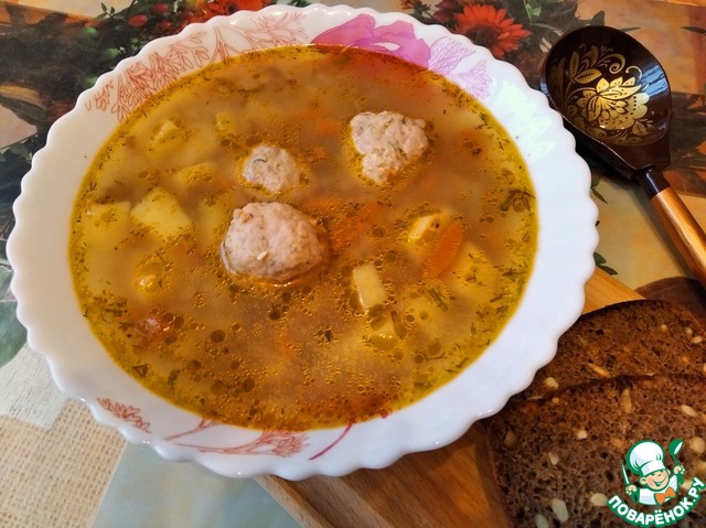 Суп с фрикадельками самый вкусный рецепт с фото пошагово с картофелем и вермишелью для детей