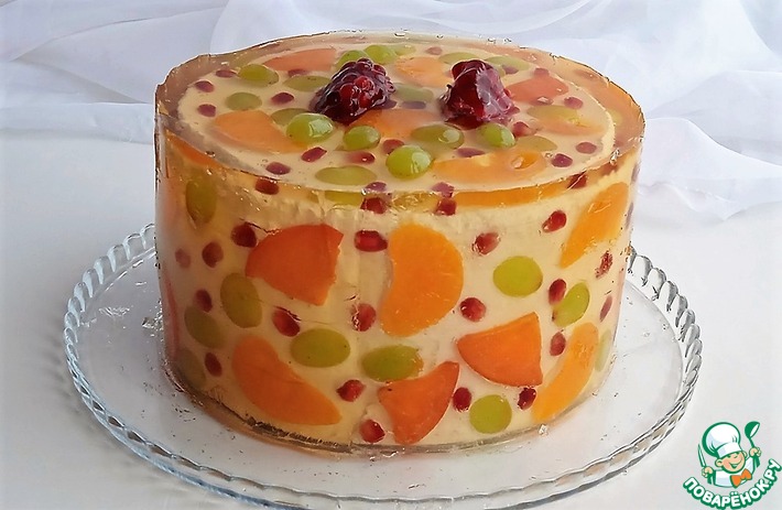 Творожно-фруктовый торт-суфле ( ккал на целый торт) : Низкокалорийные рецепты