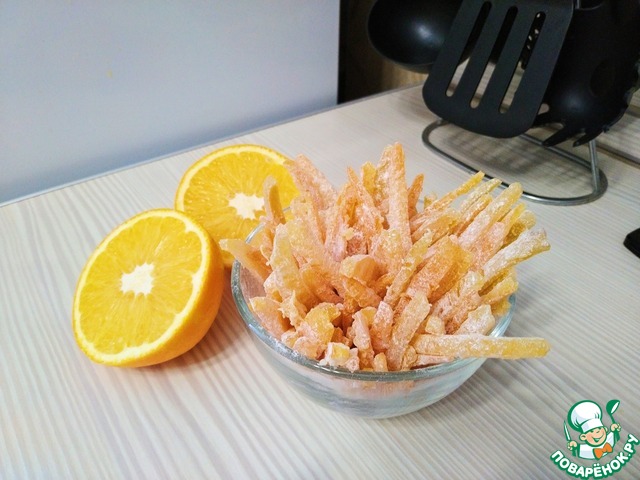 Цукаты из апельсиновых и лимонных корочек