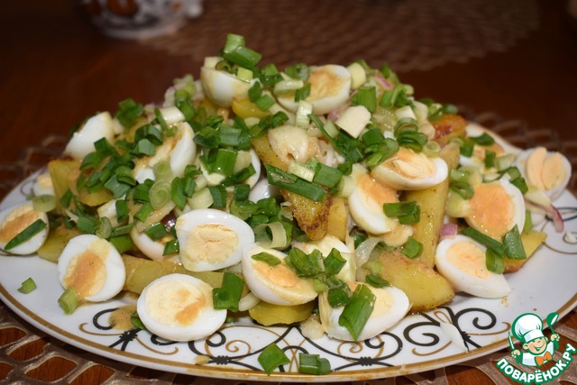 Салат из запеченного картофеля 