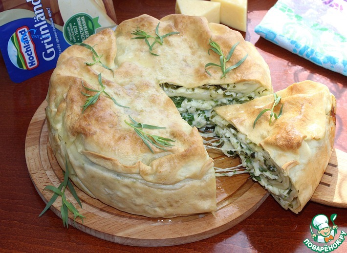 Грузинский пирог с травой