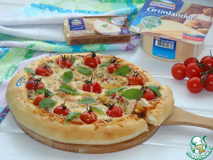 Пицца со сливочным сыром и лососем рецепт – Итальянская кухня: Паста и пицца. «Еда»