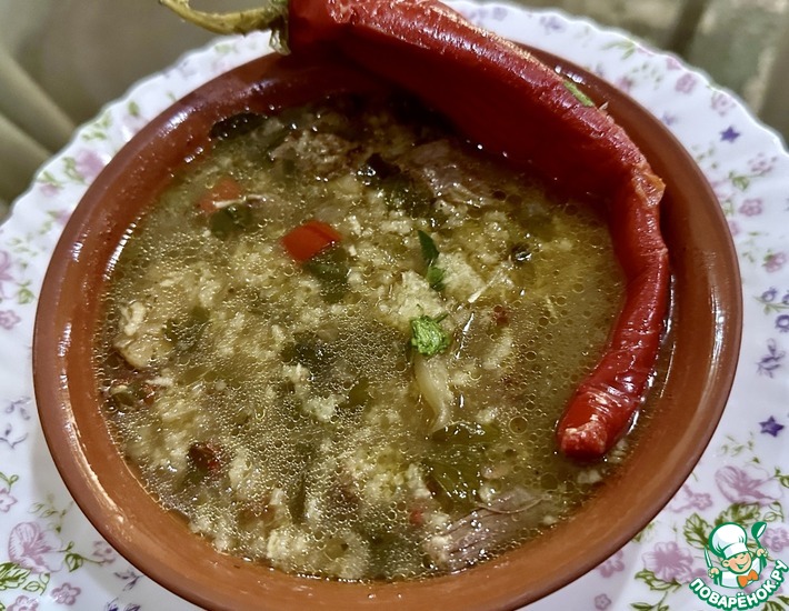 Рецепт приготовления острого супа харчо