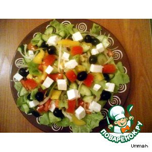 ПП-греческий салат, пошаговый рецепт с фото на ккал